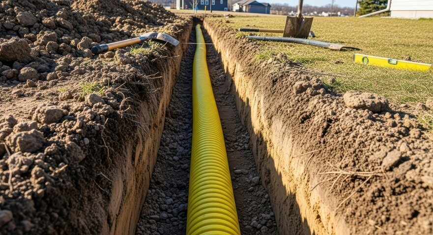 Drainage Planning in Waxhaw, NC for Red Clay Soil Professional Landscaping Services in Waxhaw, NC | A Galloway Scapes, LLC in Waxhaw, NC