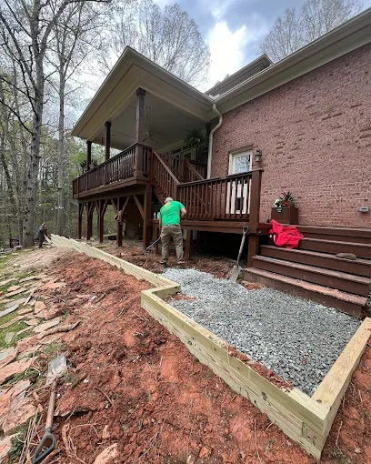 Yard drainage solution installation in Waxhaw, NC | Galloway Scapes