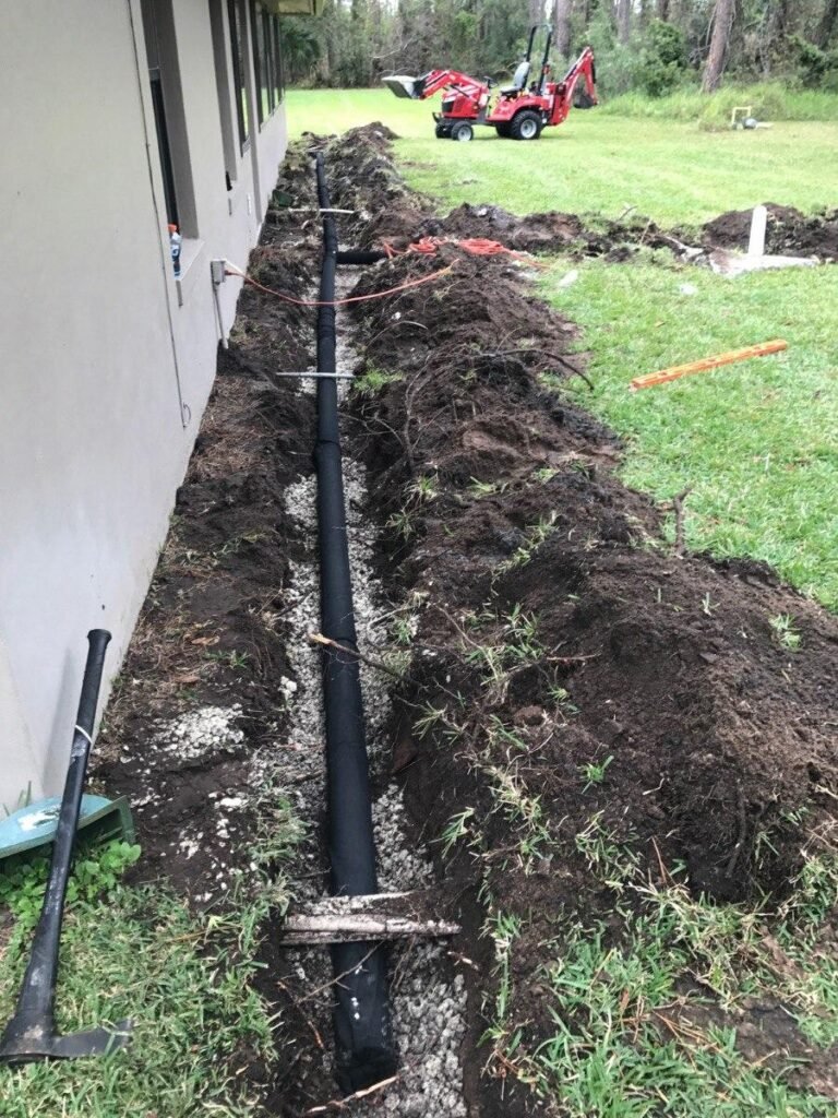 Professional French Drain Installation for Reliable Drainage in Waxhaw, NC
